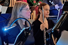 Cynthia and Katie on flute